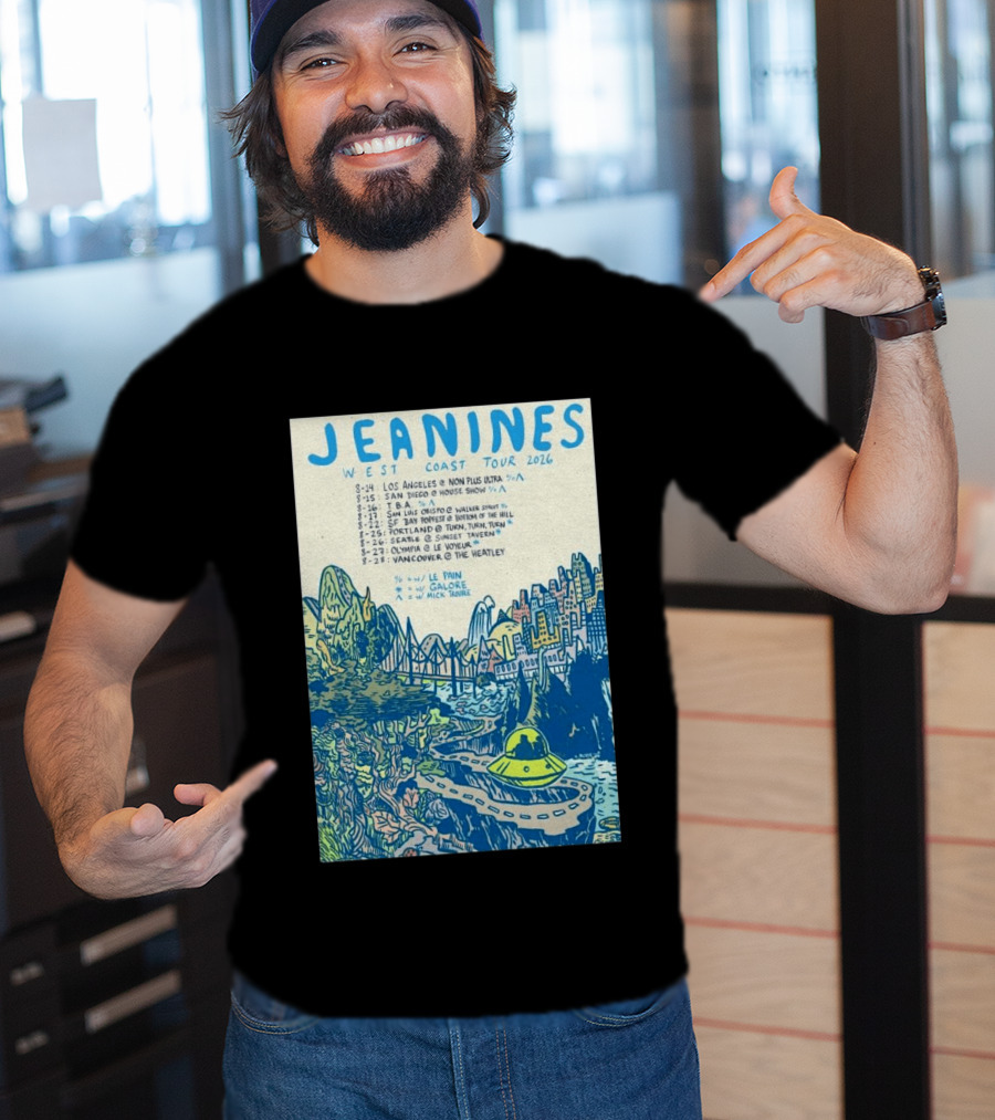 JEANINES West Coast Tour 2026 Cities And Venues T-Shirt