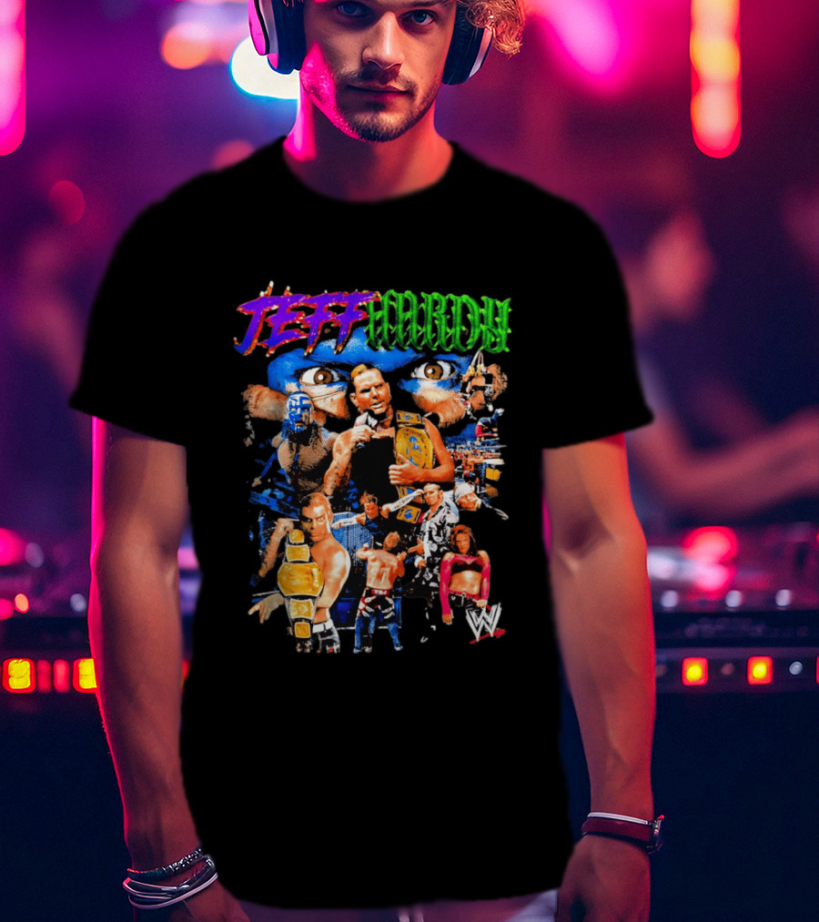 Jeff Hardy WWE Champion Legends Collage T-Shirt