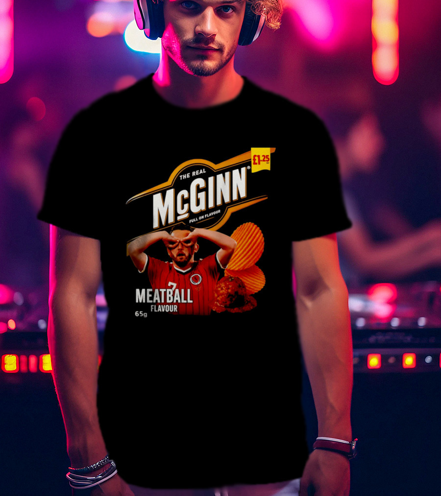 The Real McGinn Full On Flavour Meatball 65g £1.25 T-Shirt