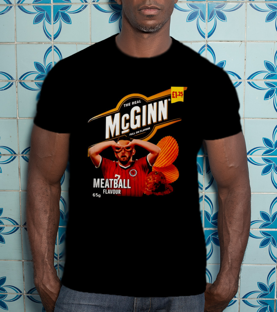 The Real McGinn Full On Flavour Meatball 65g £1.25 T-Shirt