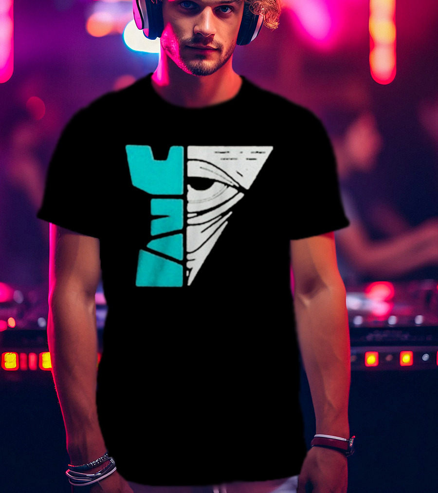 Kastle Group Whitephos X Kastle Face Off Bold Geometric Abstract T-Shirt