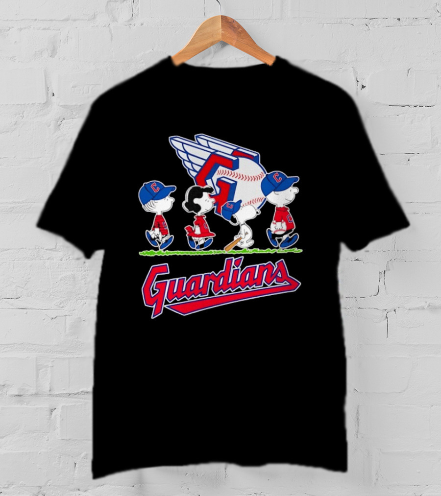 Cleveland Guardians Snoopy Charlie Brown Lucy Linus Abbey Road 2026 T-Shirt
