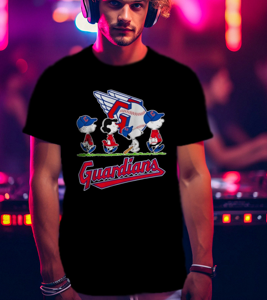 Cleveland Guardians Snoopy Charlie Brown Lucy Linus Abbey Road 2026 T-Shirt