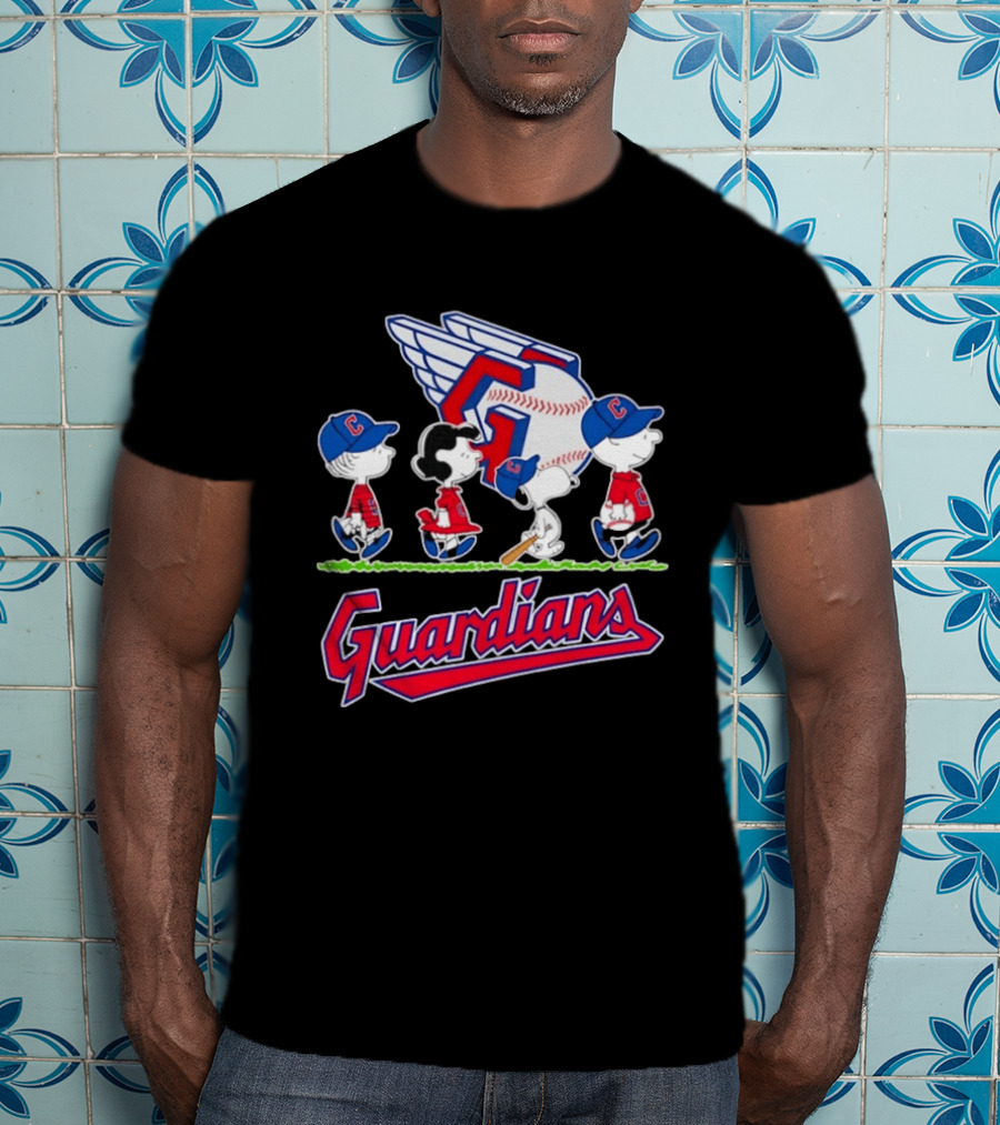Cleveland Guardians Snoopy Charlie Brown Lucy Linus Abbey Road 2026 T-Shirt