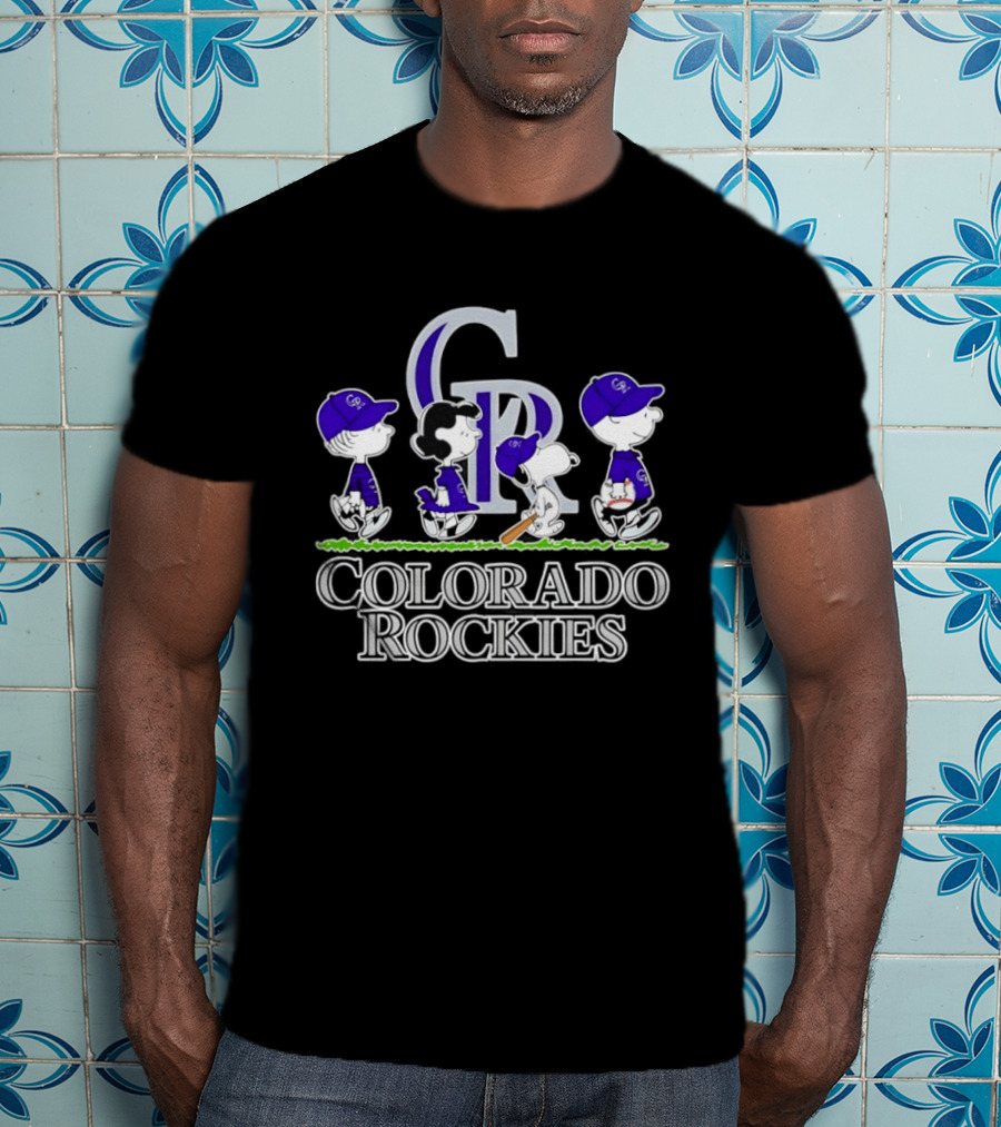 Colorado Rockies Snoopy Charlie Brown Lucy Linus Abbey Road 2026 T-Shirt