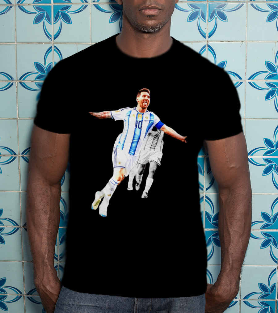 Lionel Messi Number 10 Argentina National Team Iconic Celebration T-Shirt