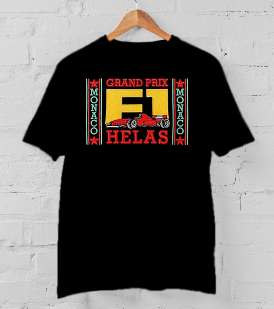 Grand Prix F1 Hélas Monaco Racing Car T-Shirt