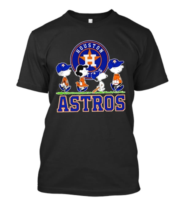 Houston Astros Snoopy Charlie Brown Lucy Linus Abbey Road 2026 T-Shirt