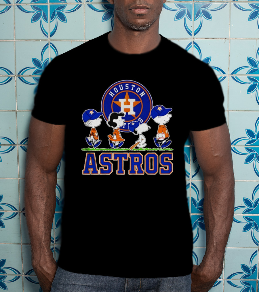 Houston Astros Snoopy Charlie Brown Lucy Linus Abbey Road 2026 T-Shirt