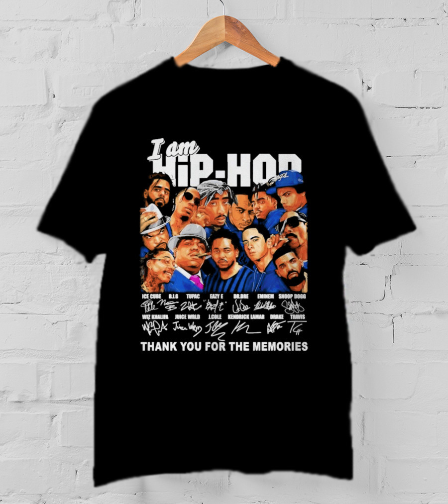 I Am Hip Hop Thank You For The Memories Iconic Artist Signatures T-Shirt