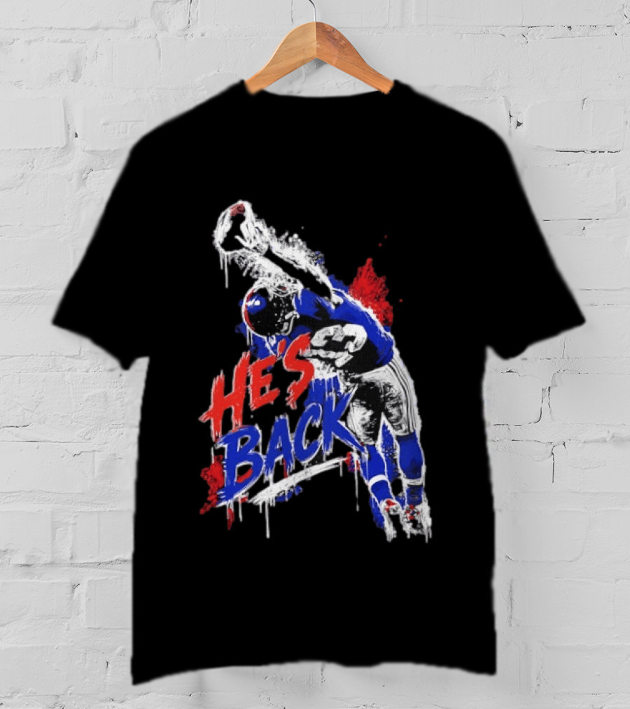 Odell Beckham Jr. He's Back 13 New York Giants Iconic Catch T-Shirt