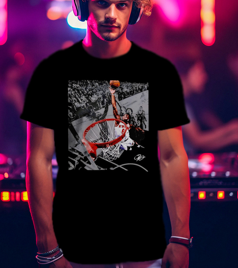 OG Anunoby Dunking New York Knicks 2026 NBA Action T-Shirt