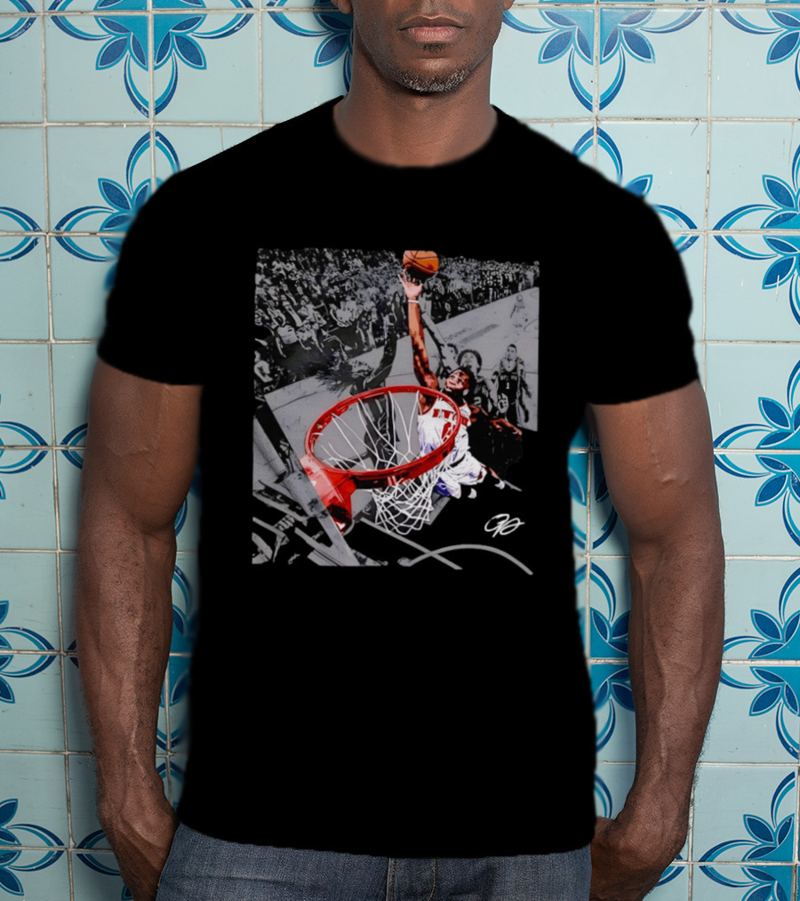 OG Anunoby Dunking New York Knicks 2026 NBA Action T-Shirt
