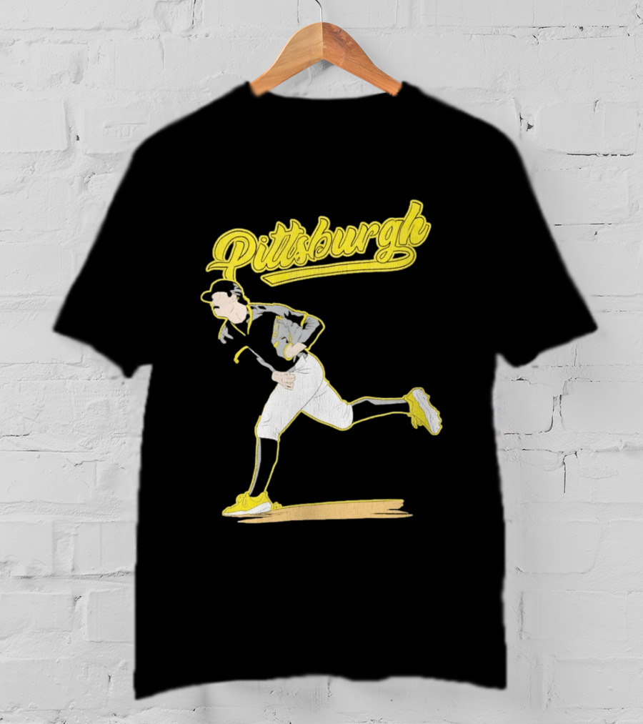 Pittsburgh Pirates Kent Tekulve Pitching Iconic Style Retro Baseball T-Shirt