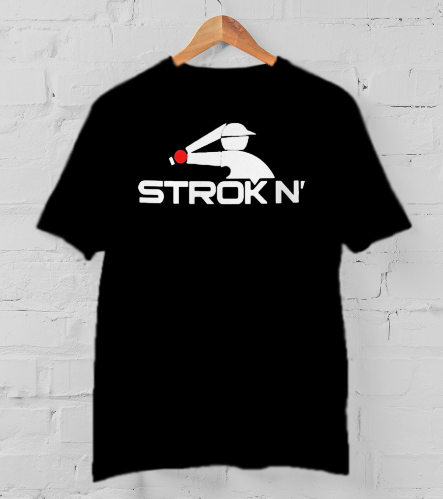 Strokin' Batter Hitting Baseball Player T-Shirt