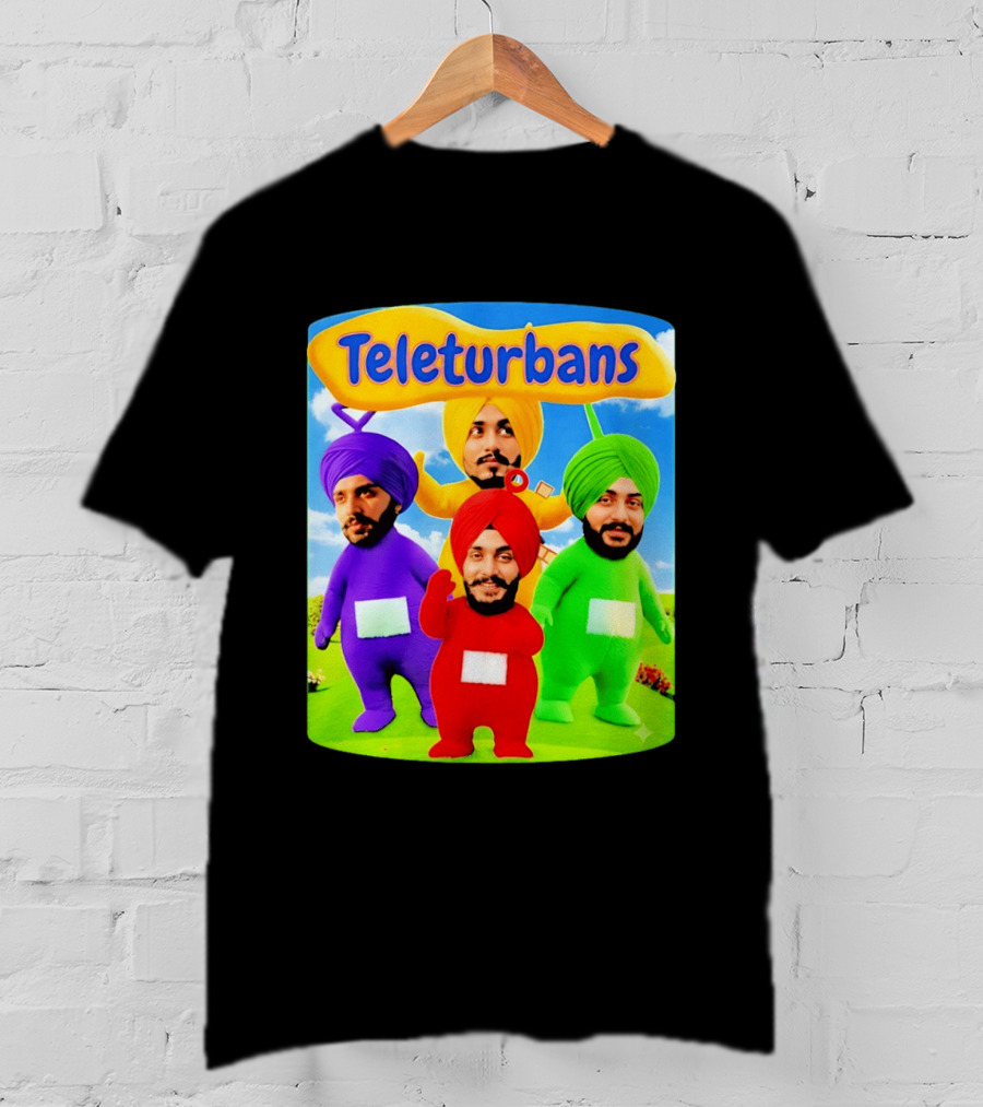 Teleturbans Colorful Characters Parody Featuring Turbans T-Shirt