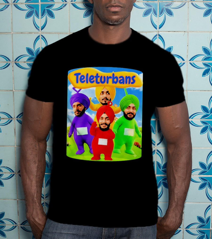 Teleturbans Colorful Characters Parody Featuring Turbans T-Shirt