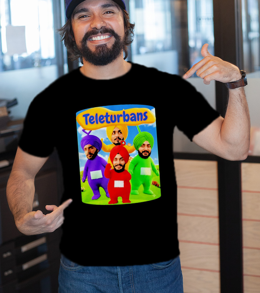 Teleturbans Colorful Characters Parody Featuring Turbans T-Shirt
