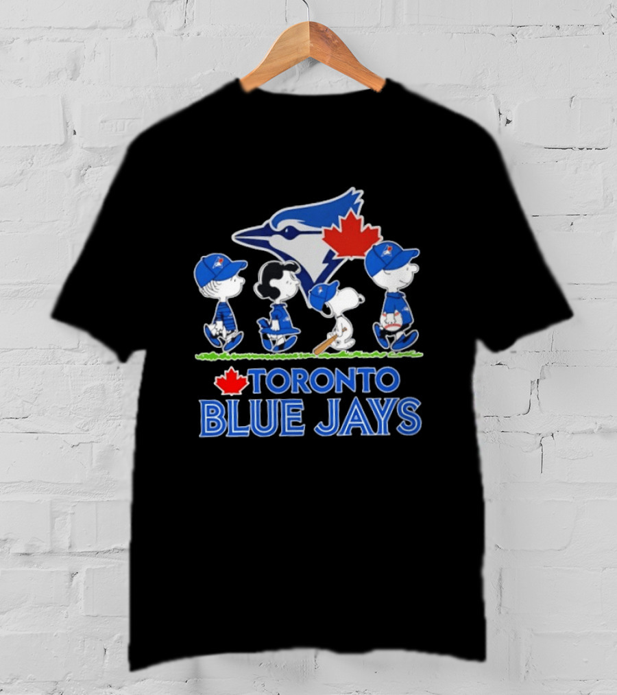 Toronto Blue Jays Snoopy Charlie Brown Lucy Linus Abbey Road 2026 T-Shirt