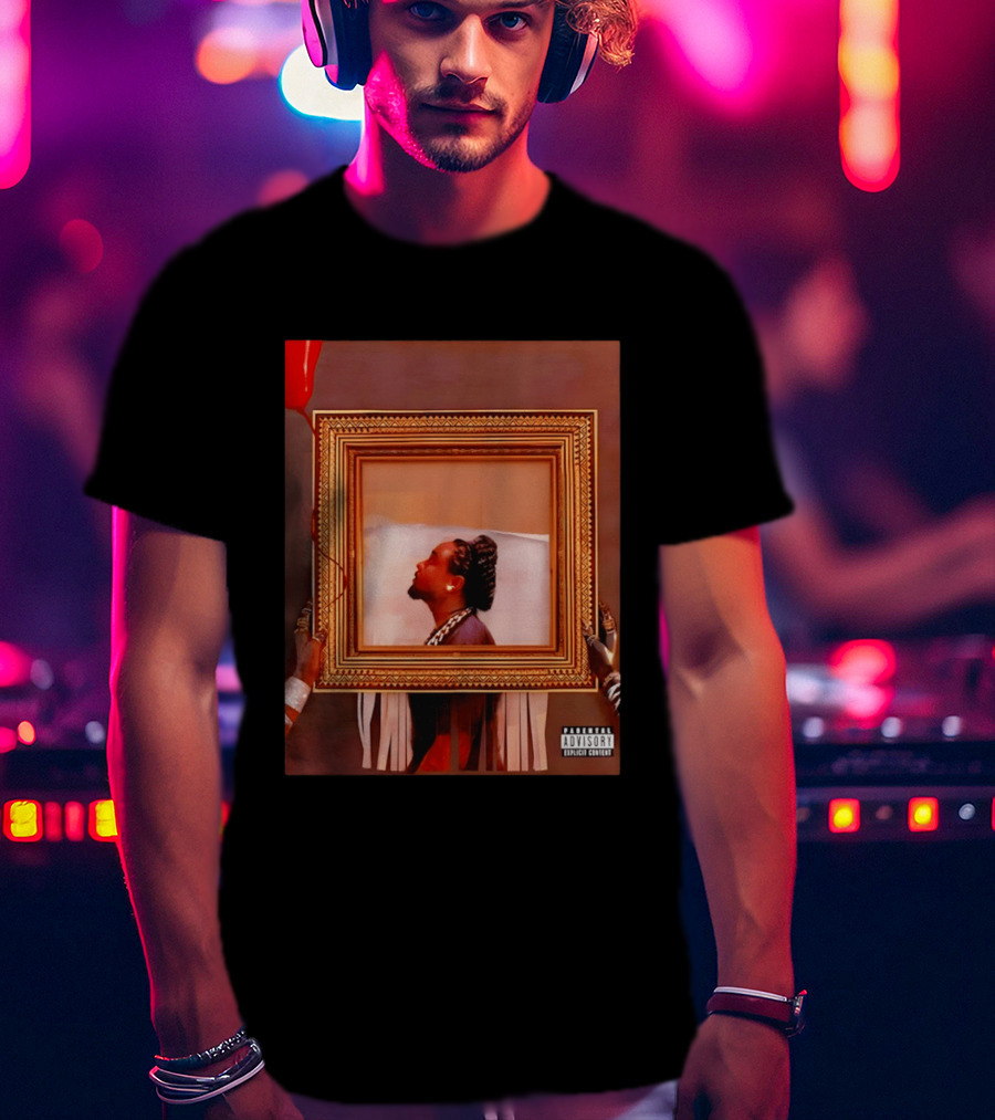 Wale Album Cover Parental Advisory Explicit Content Picture Frame T-Shirt