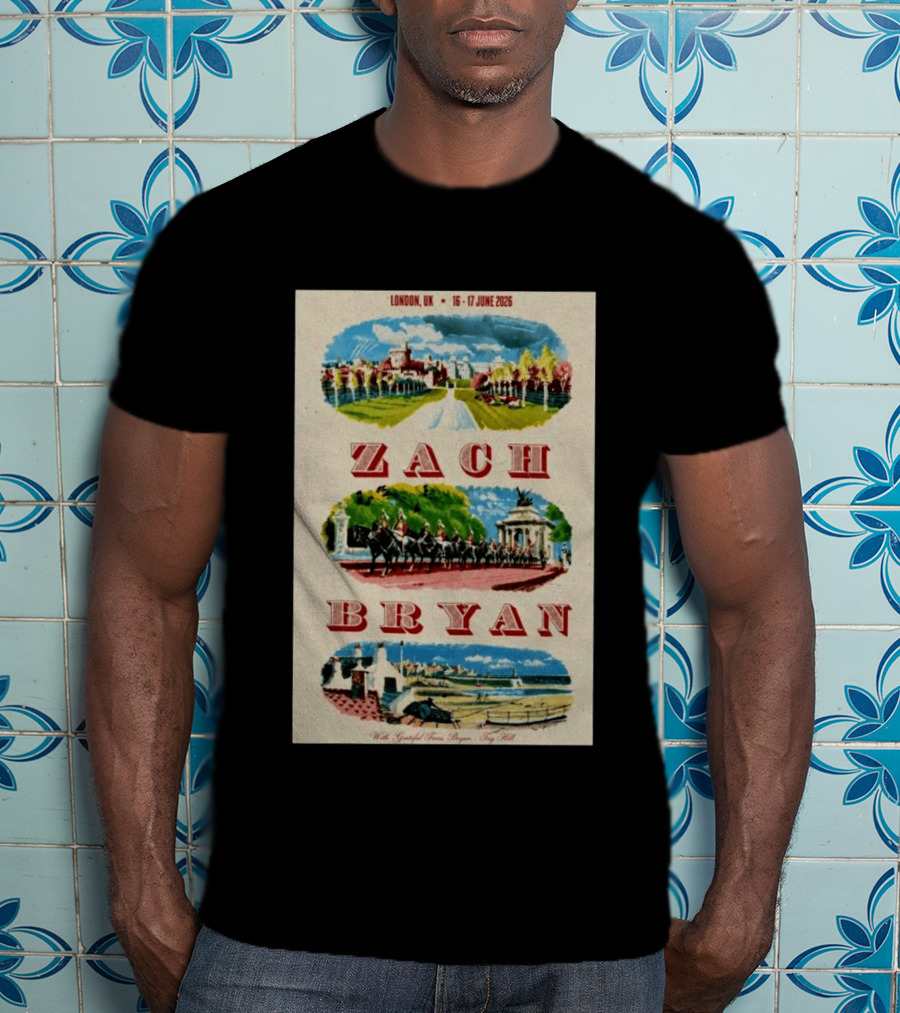 Zach Bryan London UK 16 17 June 2026 Royal Guard Horse Guards Parade T-Shirt