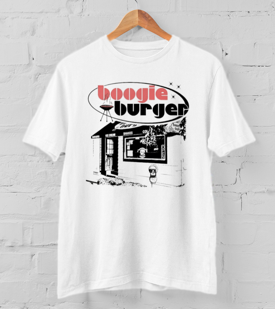 Boogie Burger Diner Fast Food Grill Retro Vintage Restaurant T-Shirt