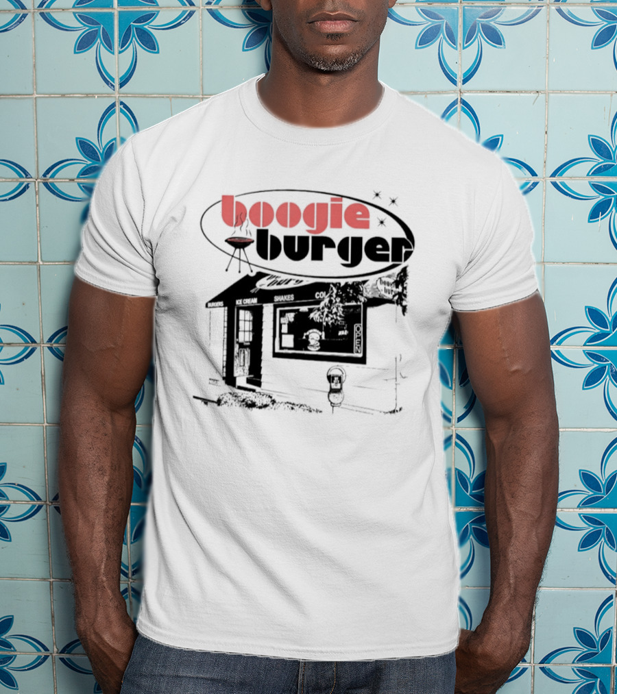 Boogie Burger Diner Fast Food Grill Retro Vintage Restaurant T-Shirt