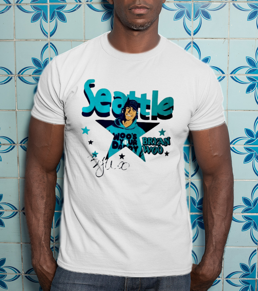 Seattle Mariners Bryan Woo Woo's Your Daddy T-Shirt