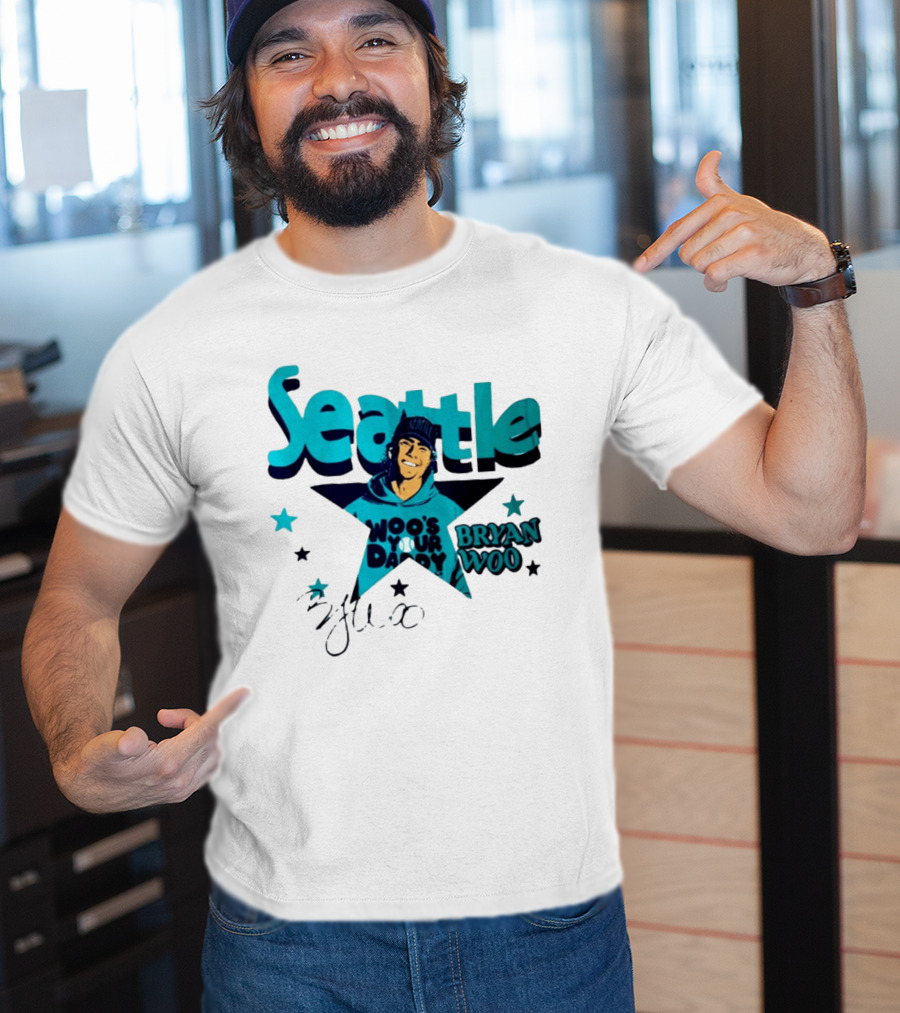 Seattle Mariners Bryan Woo Woo's Your Daddy T-Shirt