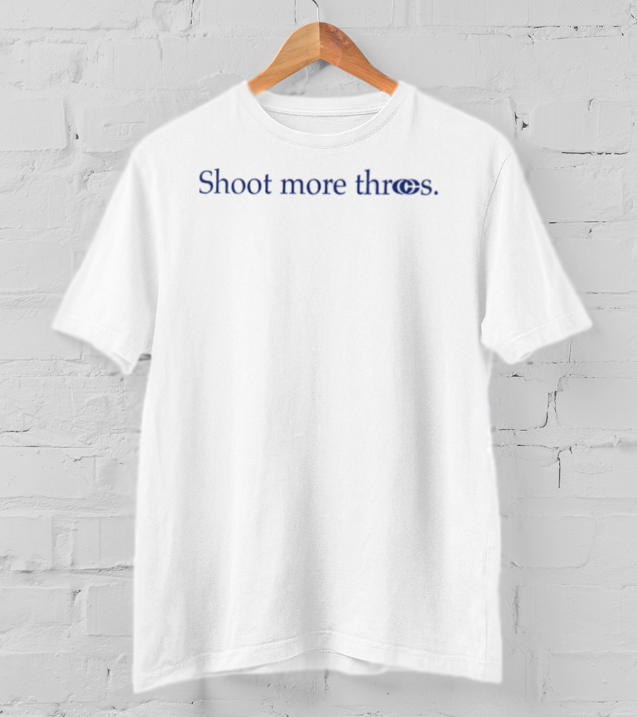 Caitlin Clark Shoot More Threes Basketball Phrase T-Shirt