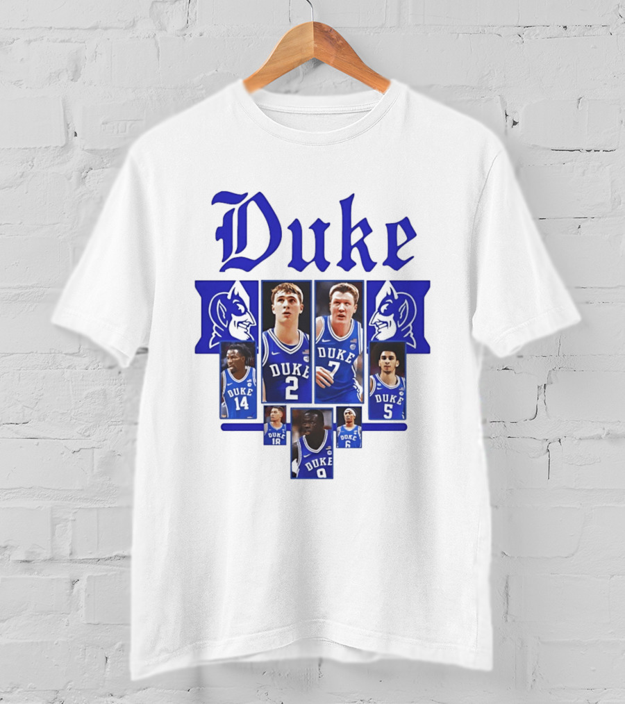 Duke Blue Devils Basketball Team Collage 2025 2026 T-Shirt