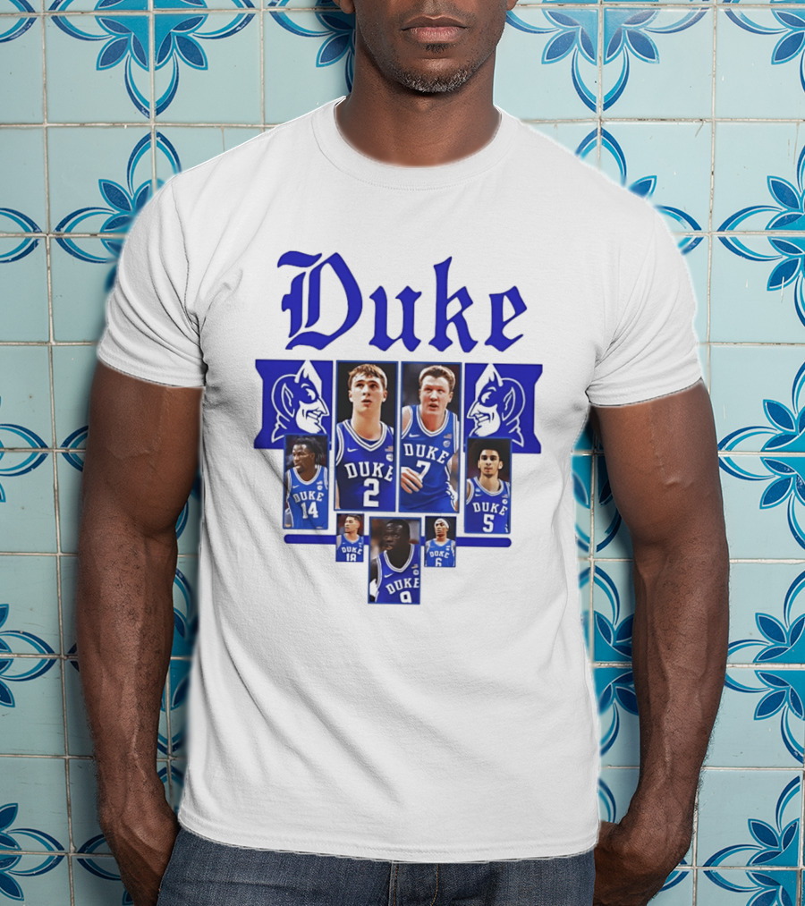 Duke Blue Devils Basketball Team Collage 2025 2026 T-Shirt