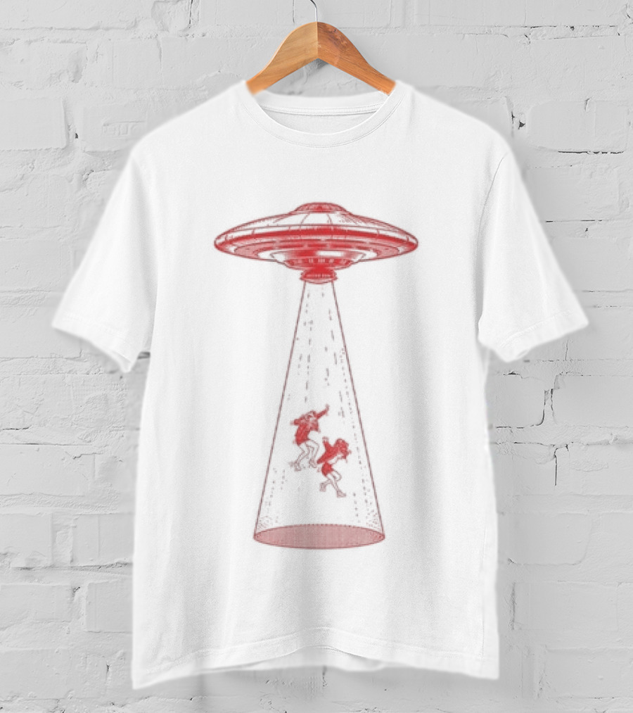 Fight Off Your Demons UFO Alien Abduction Beam T-Shirt