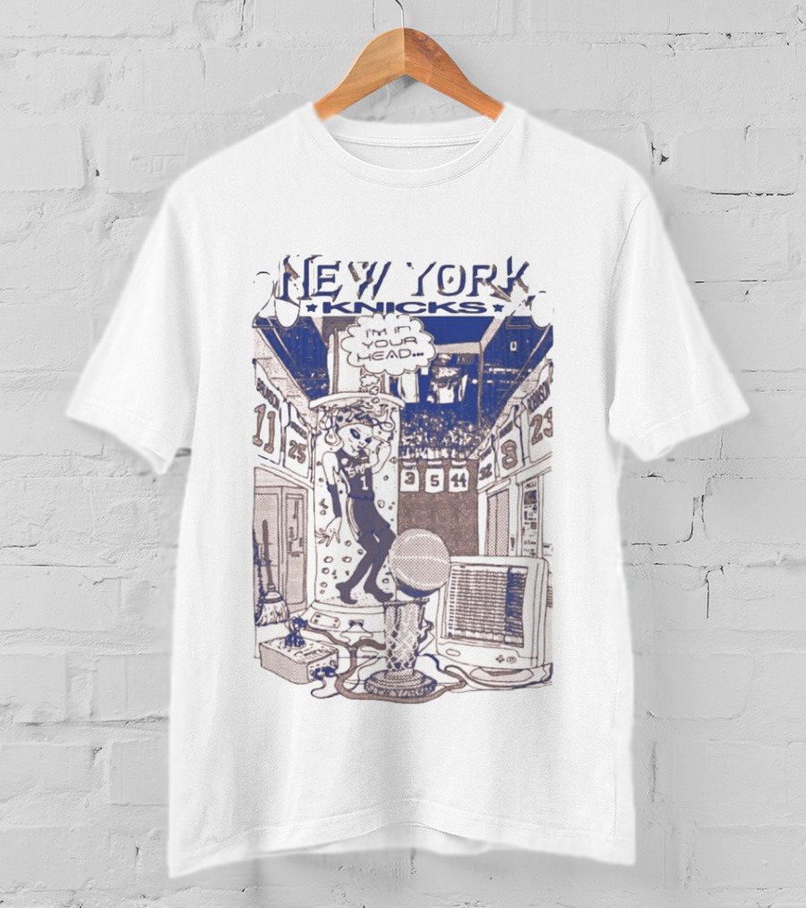 New York Knicks I'm In You Head Alien Basketball T-Shirt