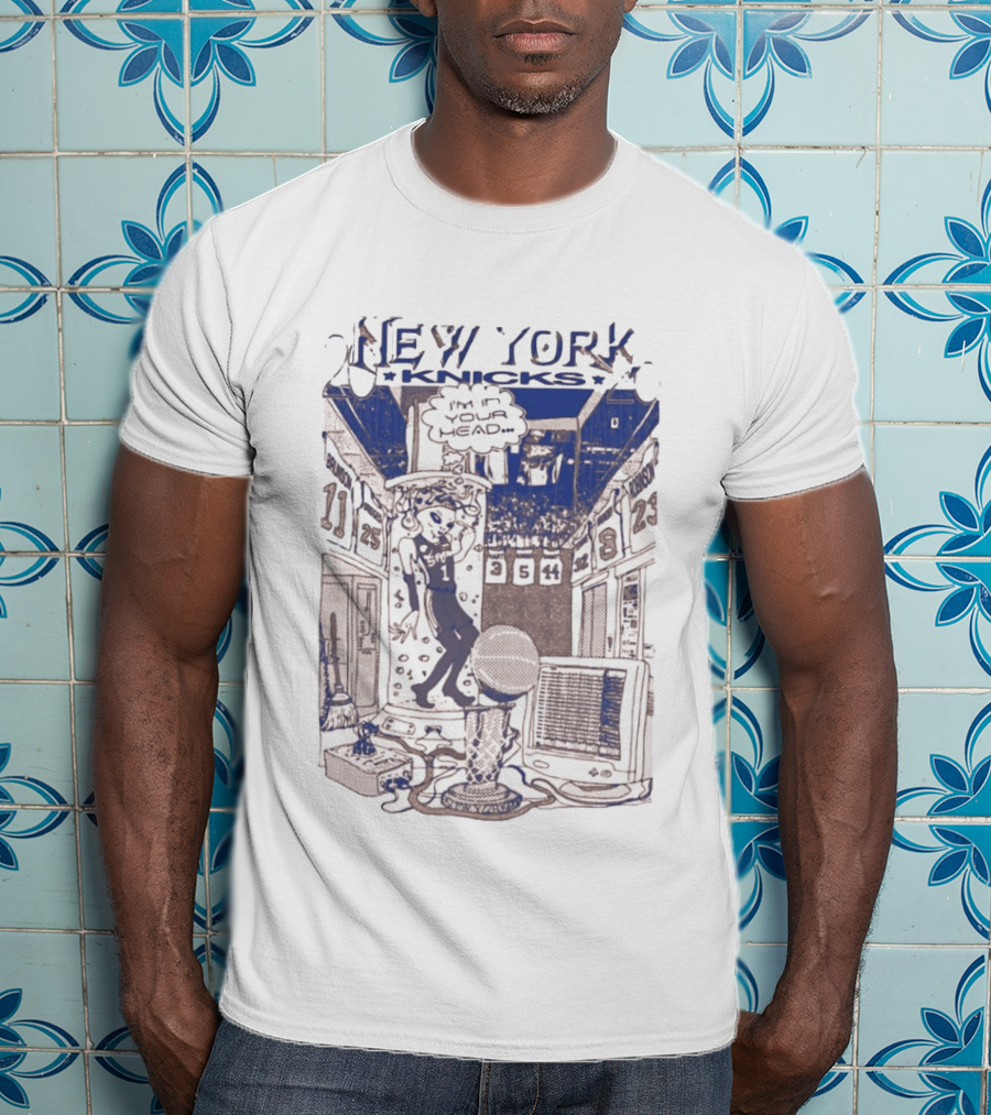 New York Knicks I'm In You Head Alien Basketball T-Shirt