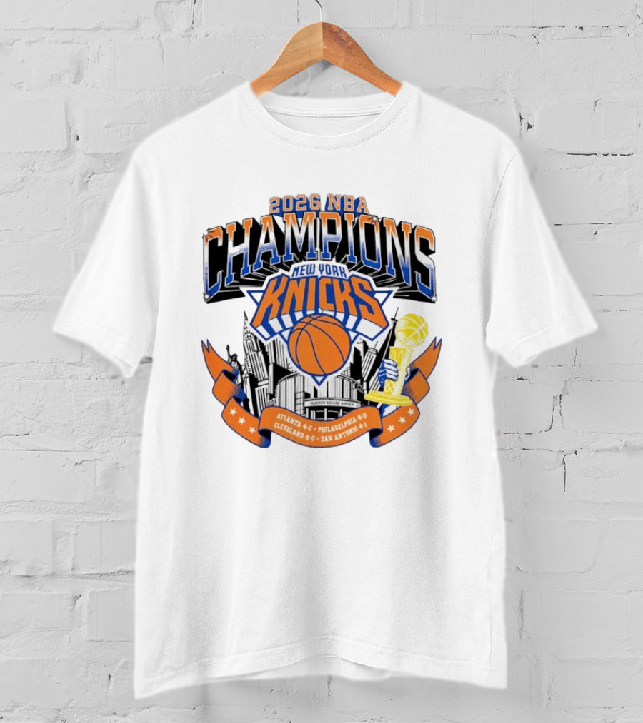 2026 NBA Champions New York Knicks Madison Square Garden T-Shirt