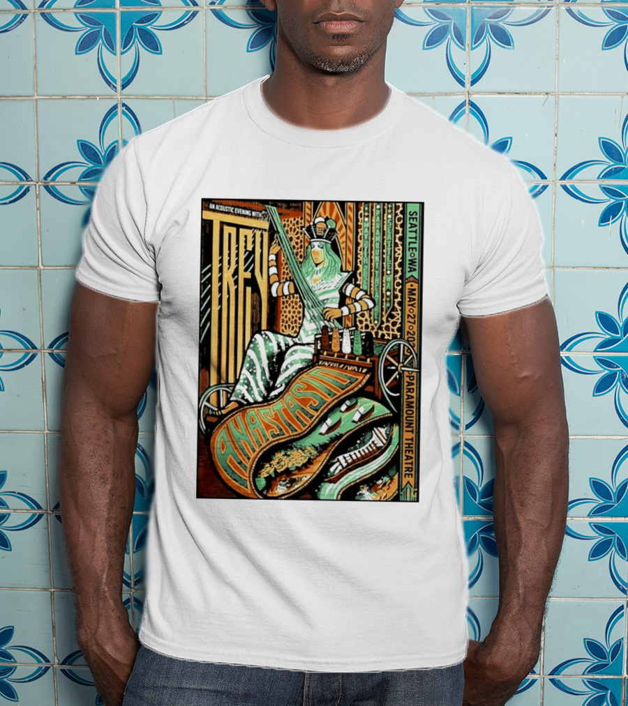 Trey Anastasio Acoustic Evening Seattle WA May 27 2026 Paramount Theatre T-Shirt