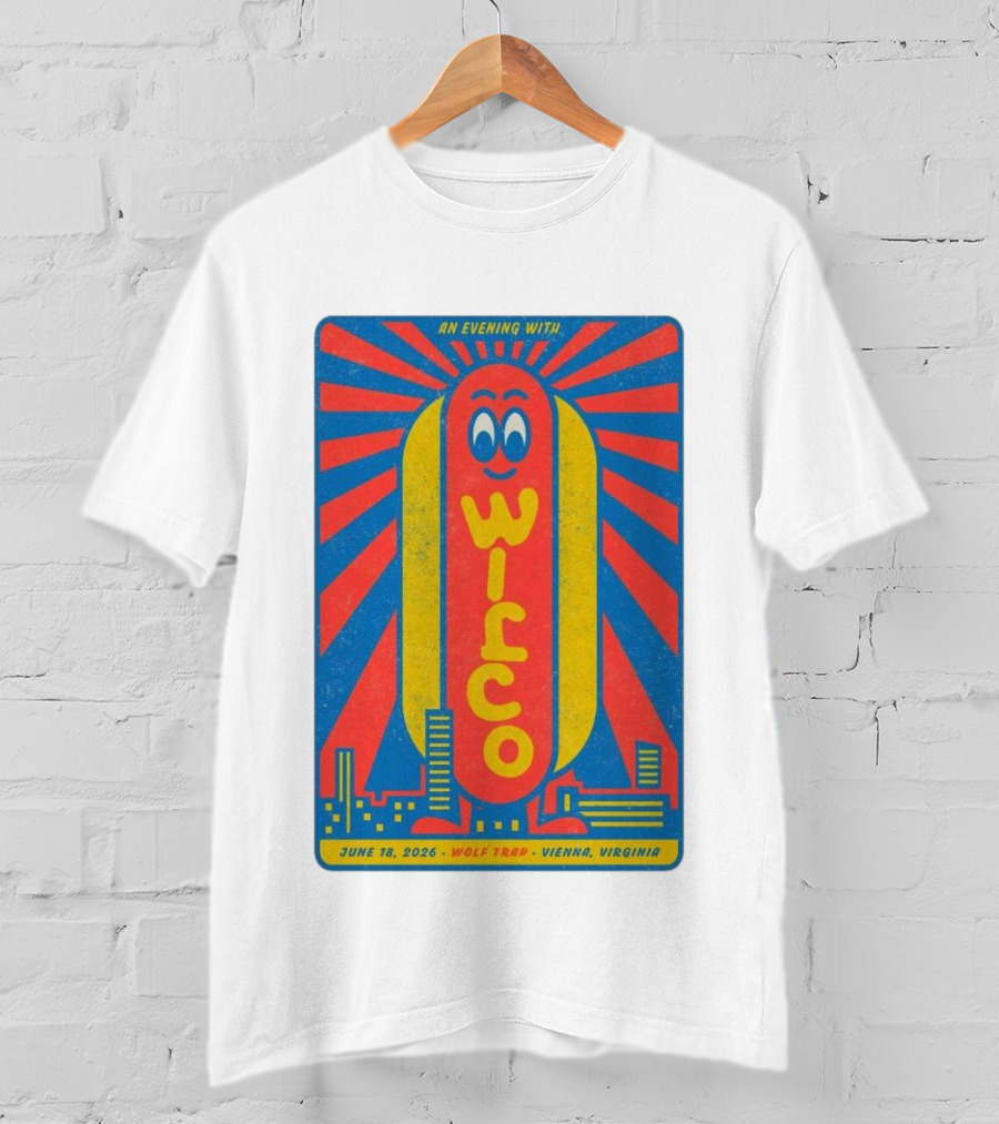An Evening With Wilco June 18 2026 Wolf Trap Vienna Virginia T-Shirt
