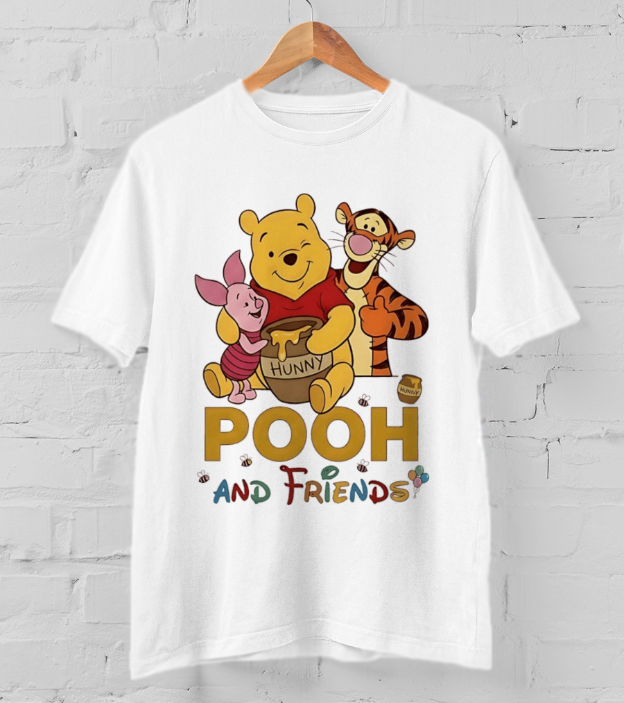 Pooh And Friends Hunny Pot Tigger Piglet T-Shirt
