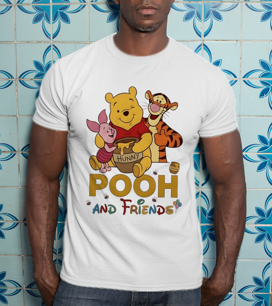 Pooh And Friends Hunny Pot Tigger Piglet T-Shirt