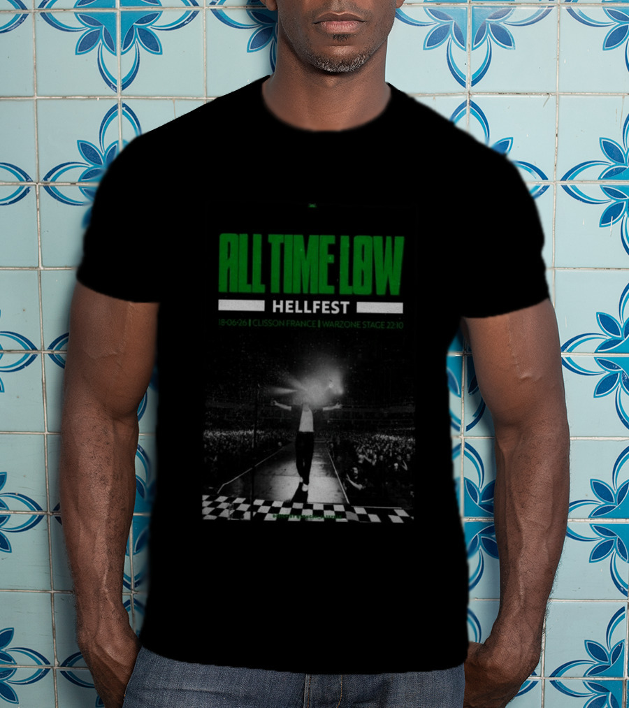 All Time Low Hellfest Clisson France June 18 2026 Warzone Stage 22:10 T-Shirt