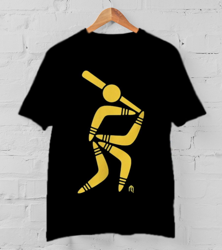 Aussie Baseball Players Boomerang T-Shirt