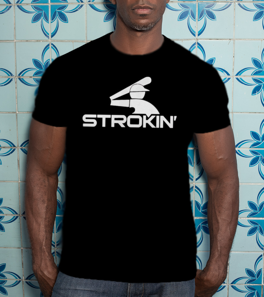 Baseball Strokin' Batting Iconic Sports T-Shirt