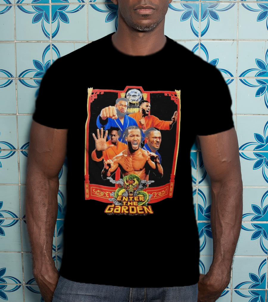 Jalen Brunson Karl Anthony Towns Mikal Bridges Josh Hart Enter The Garden Knicks Basketball T-Shirt