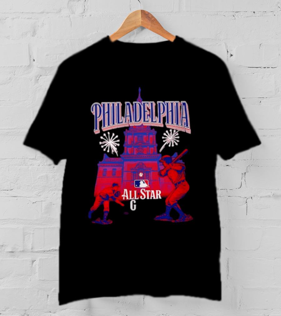 Philadelphia MLB All Star Game 2026 Independence Hall Baseball T-Shirt