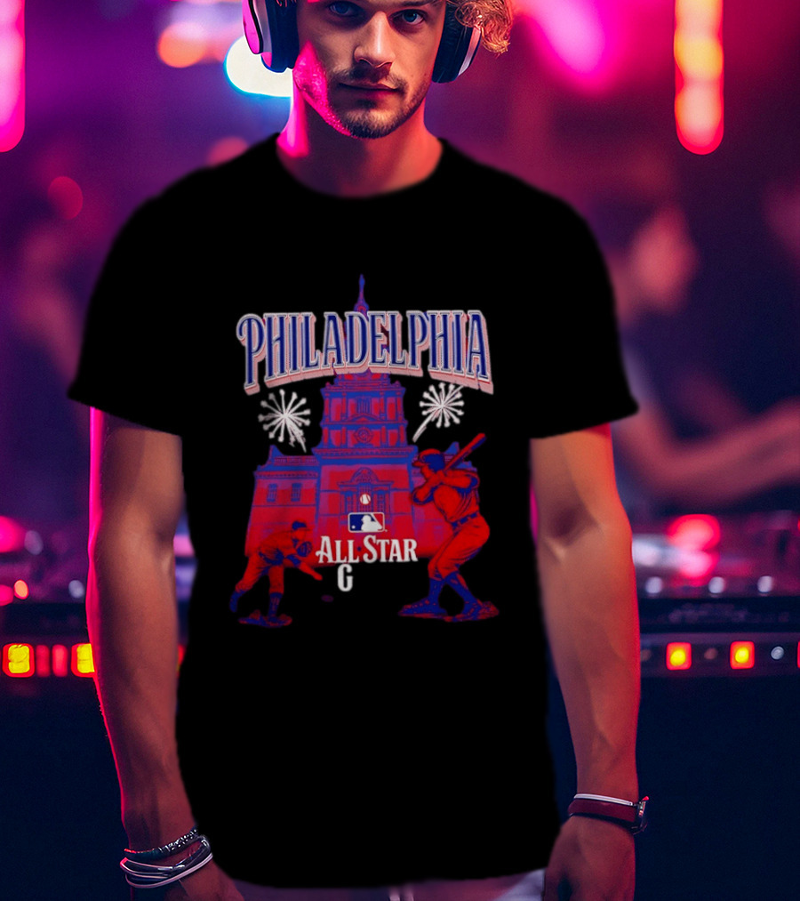 Philadelphia MLB All Star Game 2026 Independence Hall Baseball T-Shirt
