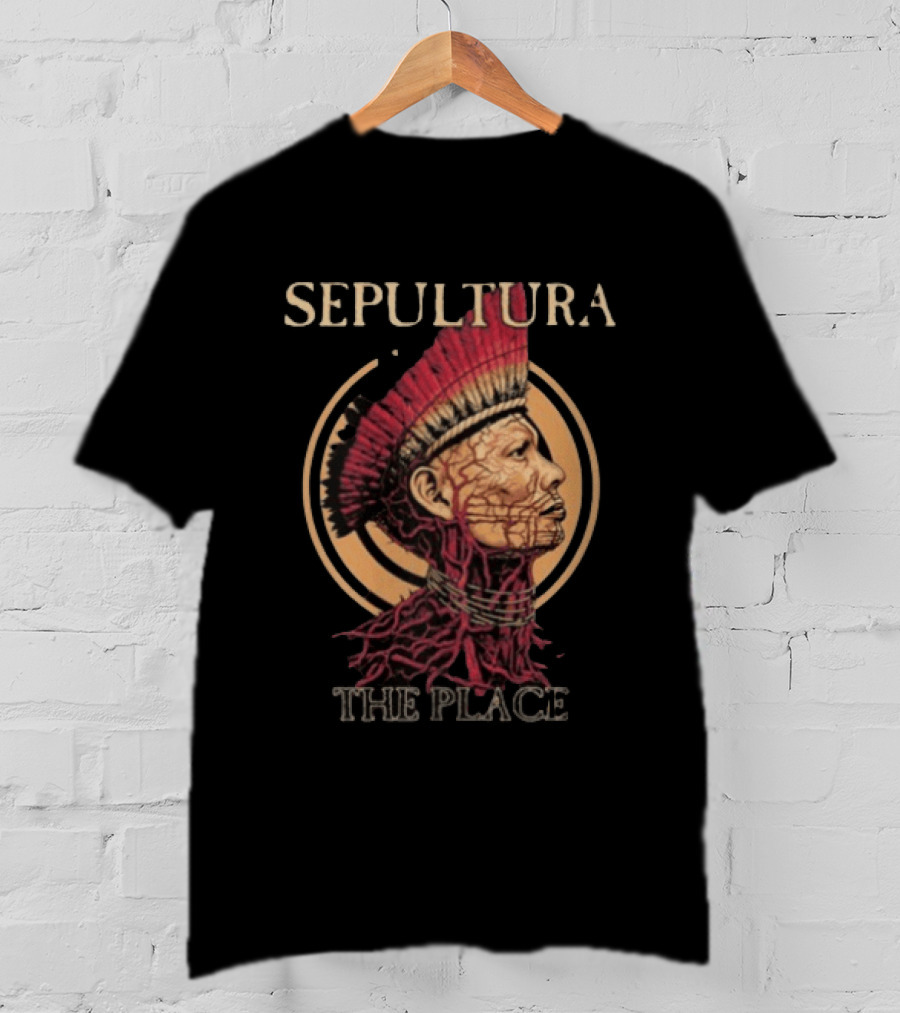 Sepultura Roots Bloody Roots The Place Iconic Indigenous T-Shirt
