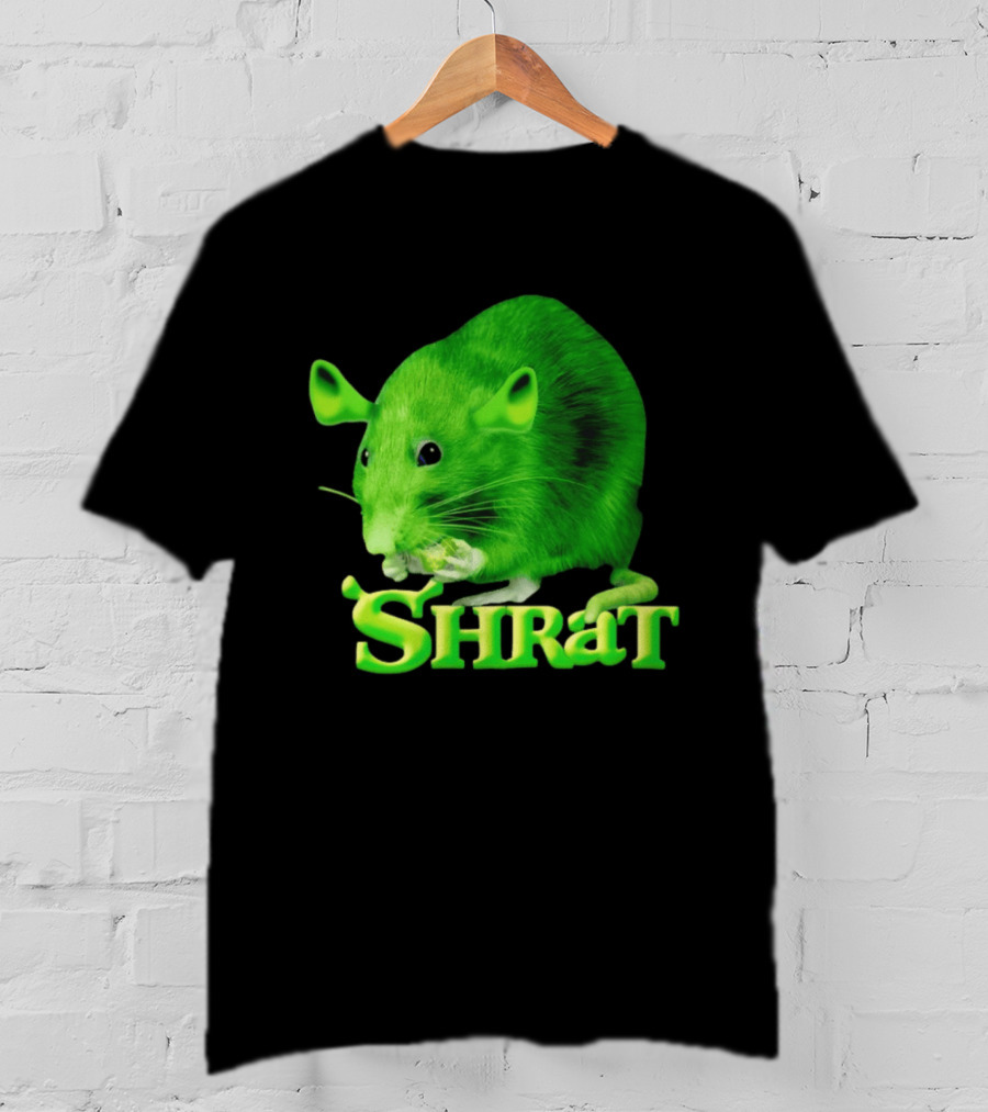 Shrat Chaos Potato Meme Shrek Rat Green Rodent Hybrid T-Shirt
