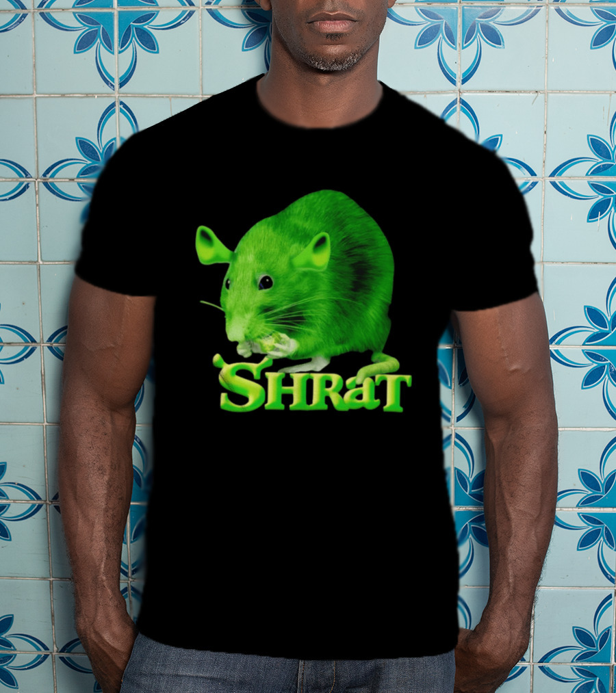 Shrat Chaos Potato Meme Shrek Rat Green Rodent Hybrid T-Shirt