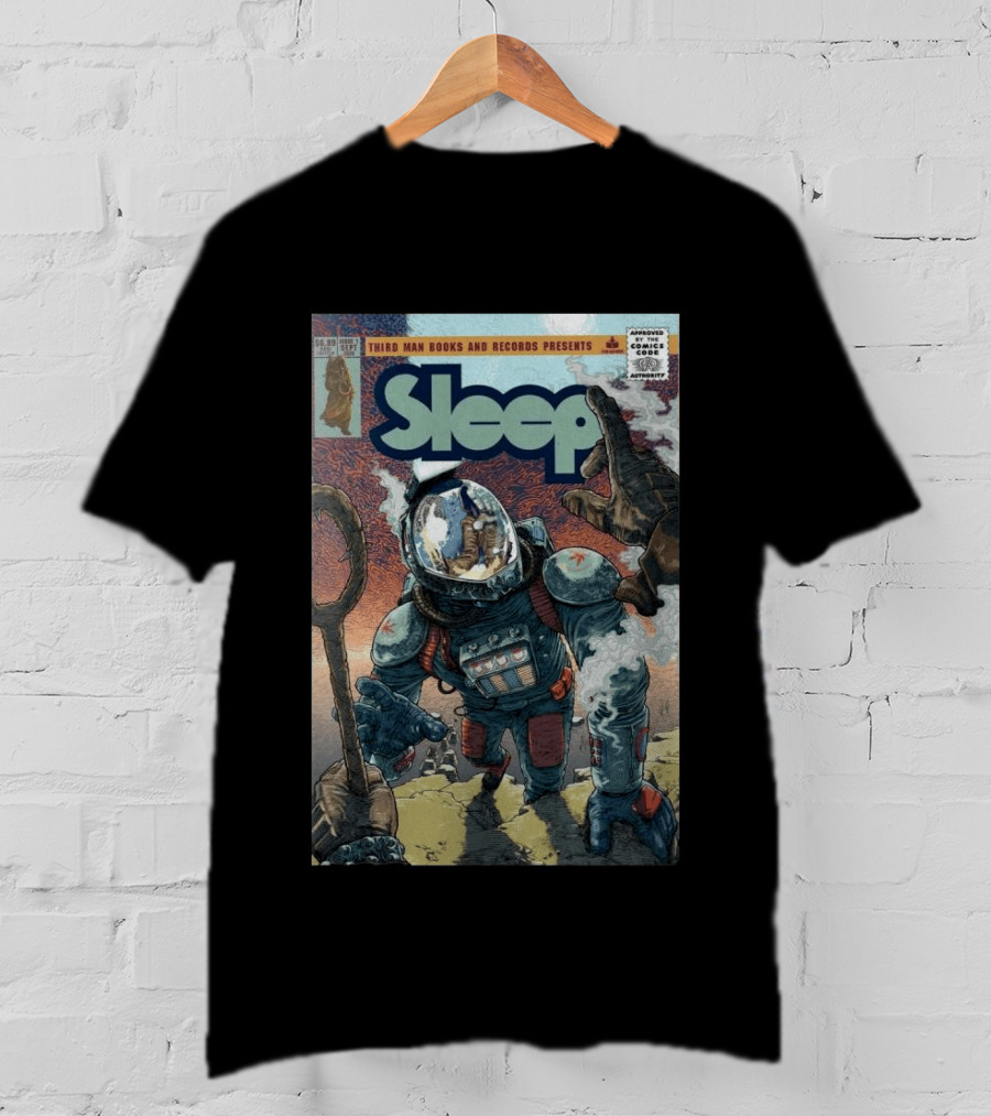 Third Man Records Sleep Comic Astronaut And Snake Cover Rich Tommaso T-Shirt